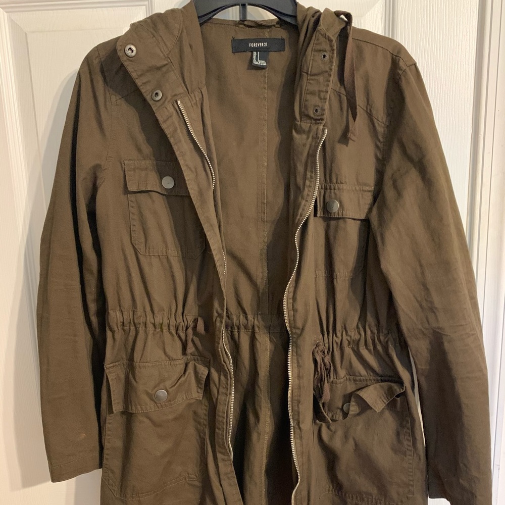 Forever 21 Brown Utility Jacket